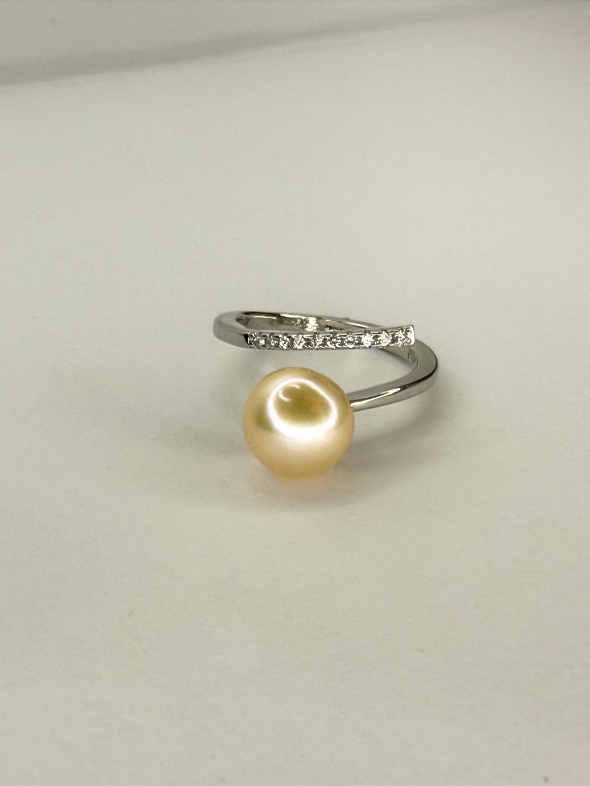 Anillo Golden Pearl