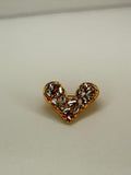 Broche Golden Heart